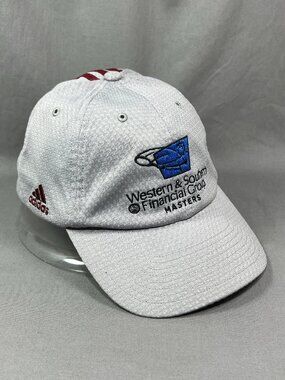 W & S Tennis Masters Adidas Climacool Strapback Hat Gray Performance Dad Mens